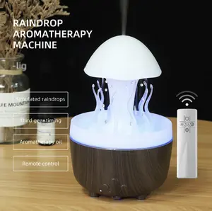 Raindrop Aromatherapy Diffuser: featuring a seven-color gradient ambient light, it adds a cozy touch to your leisure time while offering aromatherapy, humidification, and visual relaxation.