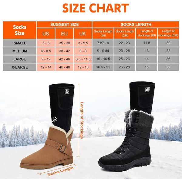 SNOW DEER Upgraded Rechargeable Electric Heated Socks,7.4V 2200mAh Battery Powered Cold Weather Heat Socks for Men Women,Outdoor Riding Camping Hiking Motorcycle Skiing Warm Winter Socks SNOW DEER Upgraded Rechargeable Electric Heated Socks,7.4V 2200mAh Battery Powered Cold Weather Heat Socks for Men Women,Outdoor Riding Camping Hiking Motorcycle Skiing Warm Winter Socks