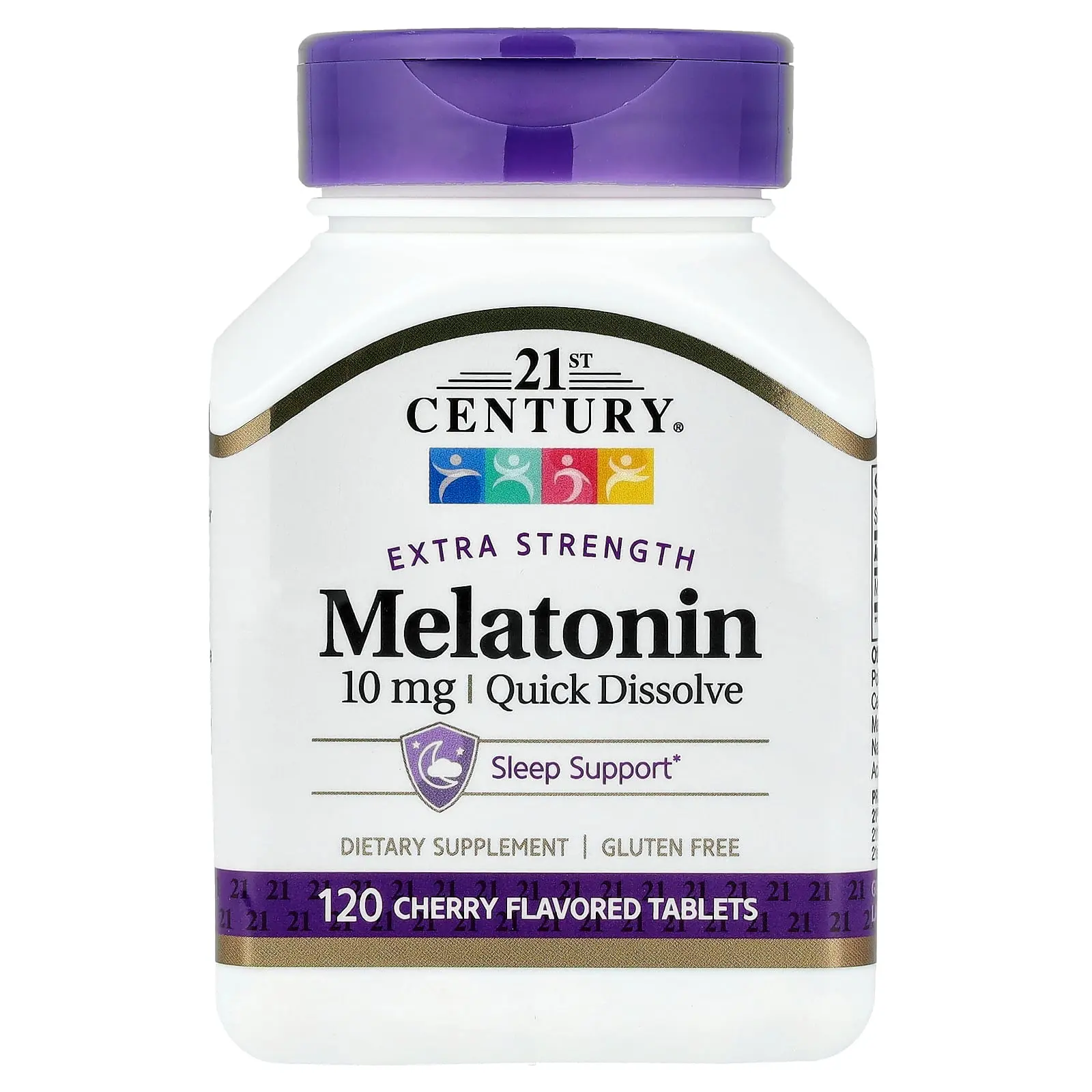 21st Century Melatonin, Quick Dissolve, Cherry, 10 mg, 120 Tablets