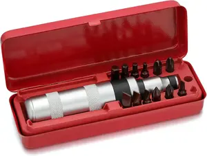 1/2" Hand Manual Reversible Impact Driver Set Extractor-12 PCS Impact  S2 Steel Much More Durable Disengage Rusted Fasteners (Short Impact )