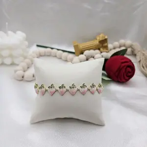 LaYaiBoutique #2431 Strawberry Style Bracelet 14k Gold Plated High Quality