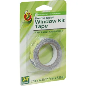 Brand 281075 Double-Sided Indoor Replacement Tape for Window Kits, 0.5-Inch by 24-, Single Roll