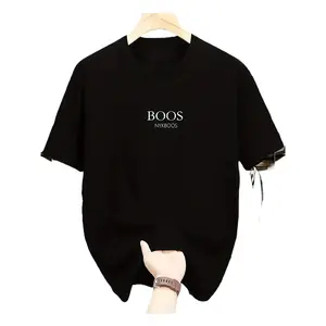 Men's Casual Loose Plus Size Graphic T-Shirt | Breathable Cotton Blend, Summer Comfort, Unique Boos Pattern