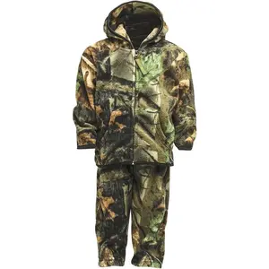 Toddler Camo Full Zip Hoodie Sweatshirt Fleece Jacket & Pants Set