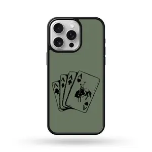 Green Ace Cards Western Phone Case