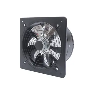 New 12" Exhaust Fan Extractor Fan Wall/Ceiling mount for Bathroom Kitchen Garage（No Plug） Ventilation Ventilator Durable Wall Mounted Fan