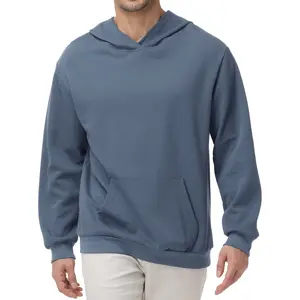 Pepypepy Men’s Lightweight Thin Cotton Hooded Sweatshirt – Casual Pullover Hoodie for Spring & Fall Layering