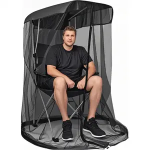 Outdoor swing mosquito net, fishing courtyard garden mosquito net, swing chair sunshade net, portable and easy-to-install mosquito net for travel
