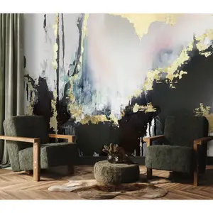 Custom "Speakeasy" Wallpaper Wall Mural to be made in a continuous design for four walls that are 8'5" wide x 8' tall