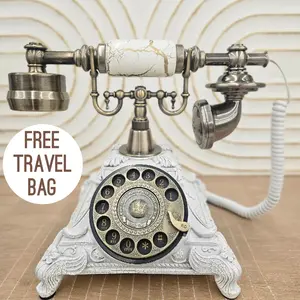 White Vintage Audio Guestbook