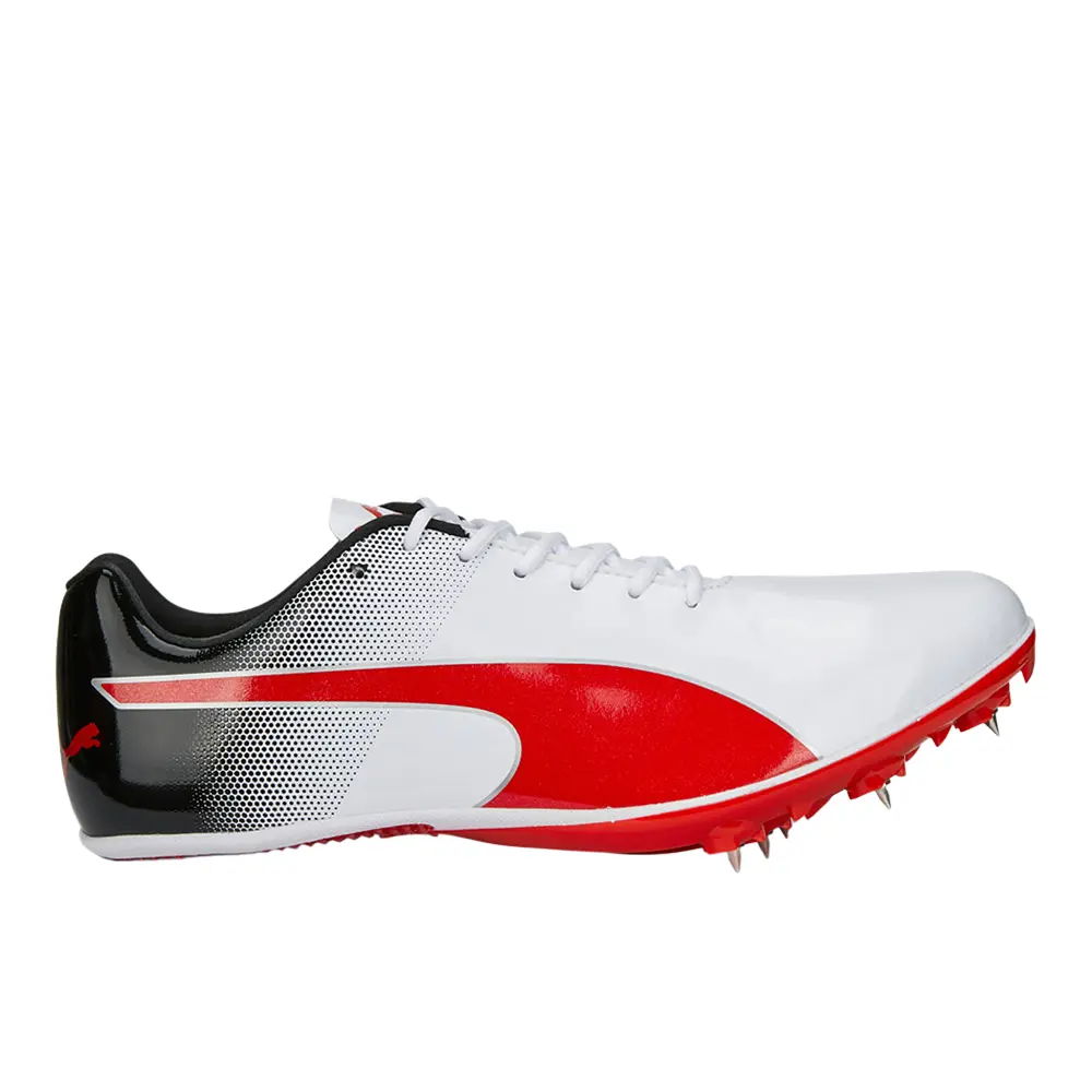 PUMA Mens Evospeed Sprint 14 And Field Running Sneakers Shoes - White PUMA Mens Evospeed Sprint 14 And Field Running Sneakers Shoes - White