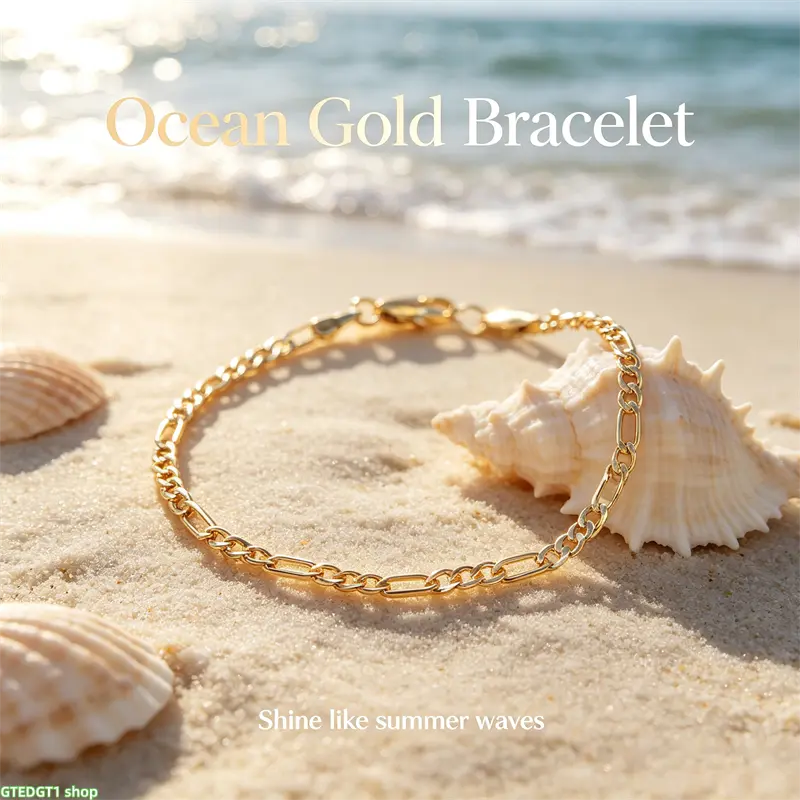 Gold-plated bracelet—6 inches long, 5mm wide; an ideal gift for women. Suitable for any occasion. homedecor