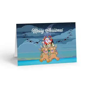 Stonehouse Collection - Christmas Cards Boxed with Envelopes, Funny Christmas Cards, Happy Holidays Cards, Funny Santa Holiday Greeting Card, Bulk Christmas Cards, Boxed Christmas Cards - Set of 18