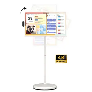 2026 Apolosign New 15000mAh Battery Upgrade, Gen 2 Portable 32" 4K UHD Smart TV Tablet, Android 15, Touchscreen Display, 16GB RAM + 256GB Storage, WiFi 6, Voice Remote, Google Play, 6H Wireless Viewing