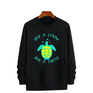 All-Season Comfortable Long Sleeve Tee – Eco-Friendly Sea Turtle Design, Save the Turtles