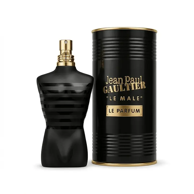 Jean Paul Gaultier Le Male Le Parfum for Men - 4.2 oz Long-Lasting Woody Aromatic Cologne with Cardamom, Lavender, Iris, Warm Amber