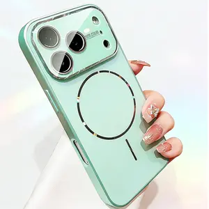 Aurora Laser Pattern Phone Case, Compatible with MagSafe,Anti-Scratch Camera Lens Protector, Military Grade Drop Shockproof Cover for iPhone 17/16/15/14/13 Pro Max Case