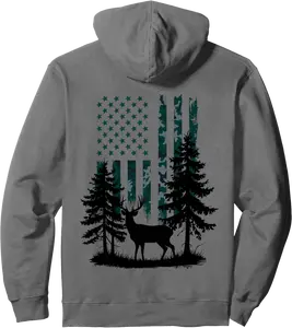 Country Hoodies Deer Hunting Hoodie Camo USA Flag Men Boys Pullover Hoodie - Rosazamorap Shop 65B0DHZHFB2K