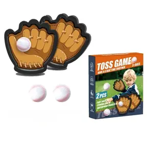 Adult Toss And Catch Ball Game Set Easy to Use Sticky Balls Beginner Baseball Training Glove Kids Sports Growth Gifts