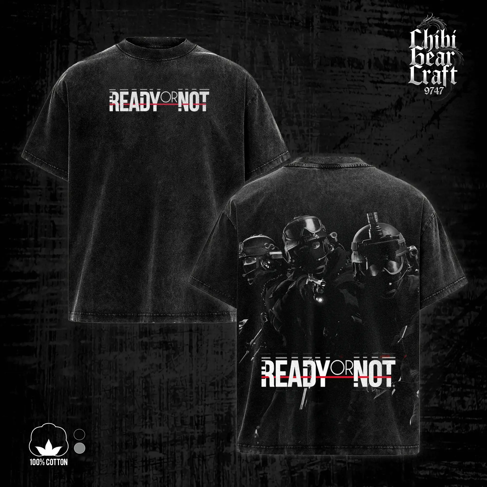 [COLLECTION] Ready or Not Game Shirt SWAT Operator Tactical FPS Vintage Acid Washed Oversized T-Shirt Tank Top Gothic Hoodie Graphic Tee Y2K Clothing Summer Men Clothes Outfits Unisex Video Game Clothes Gifts For Him Apparel For Men Hardcore CQB Merch