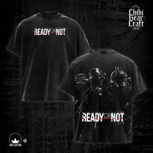 [COLLECTION] Ready or Not Game Shirt SWAT Operator Tactical FPS Vintage Acid Washed Oversized T-Shirt Tank Top Gothic Hoodie Graphic Tee Y2K Clothing Summer Men Clothes Outfits Unisex Video Game Clothes Gifts For Him Apparel For Men Hardcore CQB Merch
