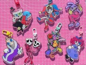TADC crew colored acrylic keychains