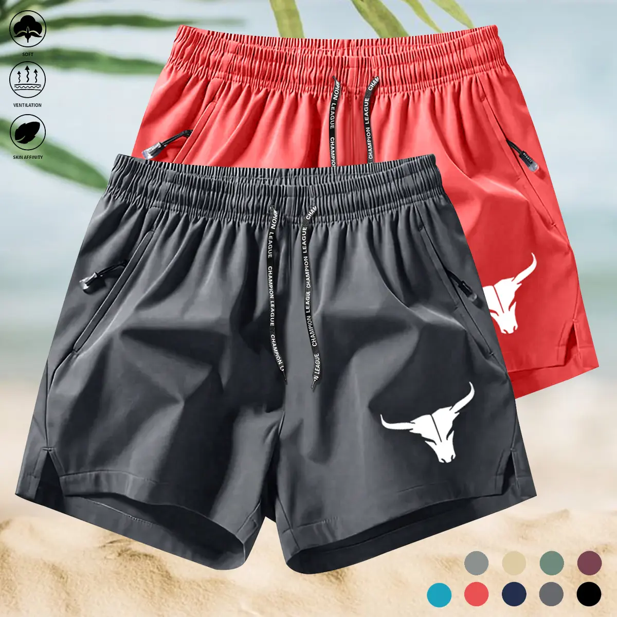 Dark Gray + Watermelon Red