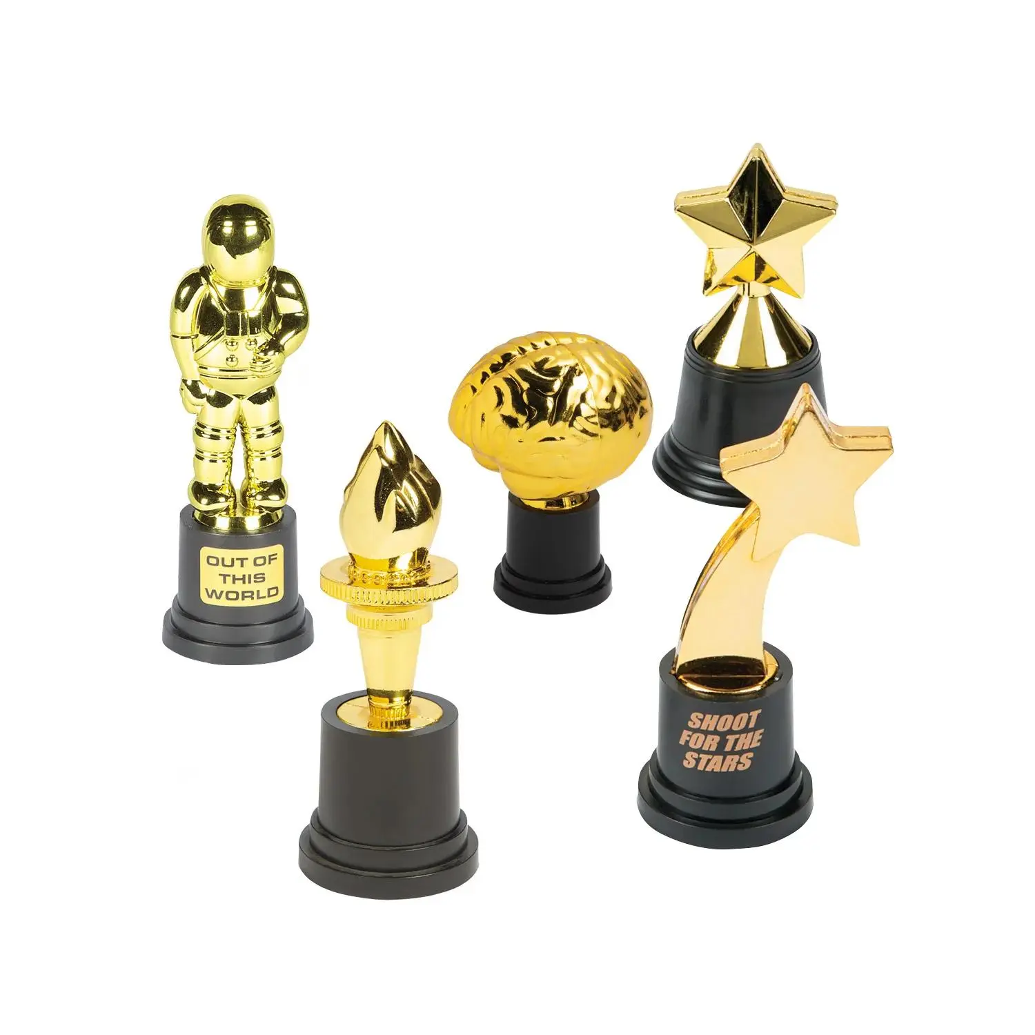 Bulk 60 Pc. Multicolor Plastic Award Trophy Assortment