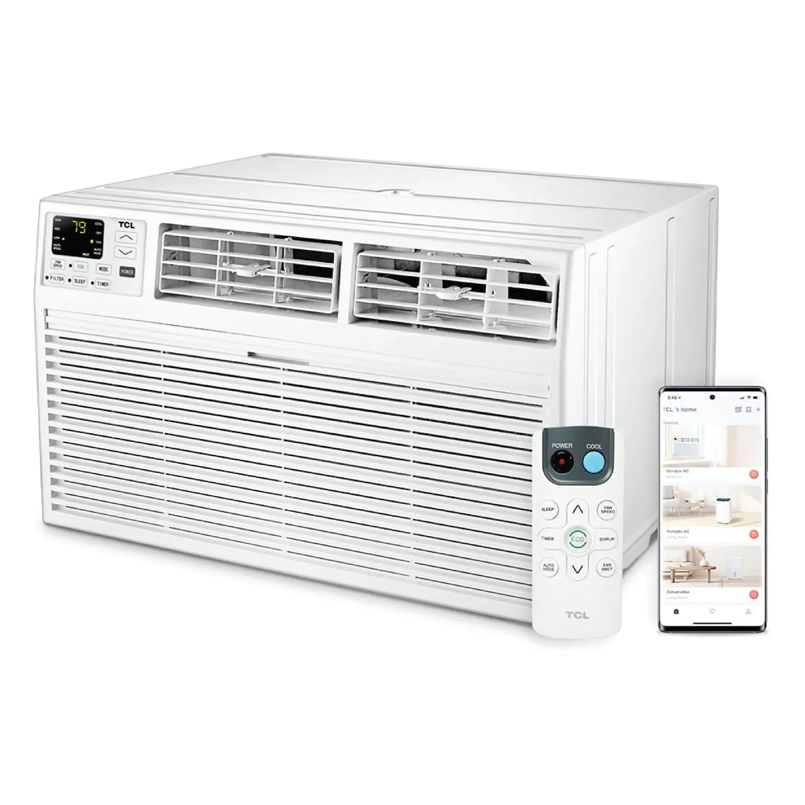 TCL 14,000 BTU 230V Smart Thro ugh-the-Wall Ai r Conditioner