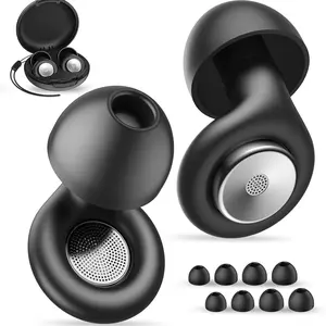 30dB Noise Reduction Sleep Earplugs, Soft Reusable Silicone Hearing Protection, Ideal for Sensitive Environments, Travel & Concerts, 8 Total Sizes XS, S, M, L