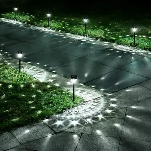 Super Bright Solar Lights Outdoor -10 Pack,  Up to 12 Hrs Solar  Outdoor Pathway Garden Lights Auto /Off, LED Landscape Lighting Decorative for Walkway Patio Yard