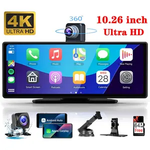 2026 Latest Model 10.26 Inch 4K Ultra HD Carplay Radio Portable Wireless carplay screen for car，Apple carplay
