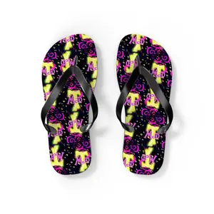Mad T Party - Flip Flops - tea fun music dancing hatter alice band Summer Shoe Footwear thongs chanclas slides
