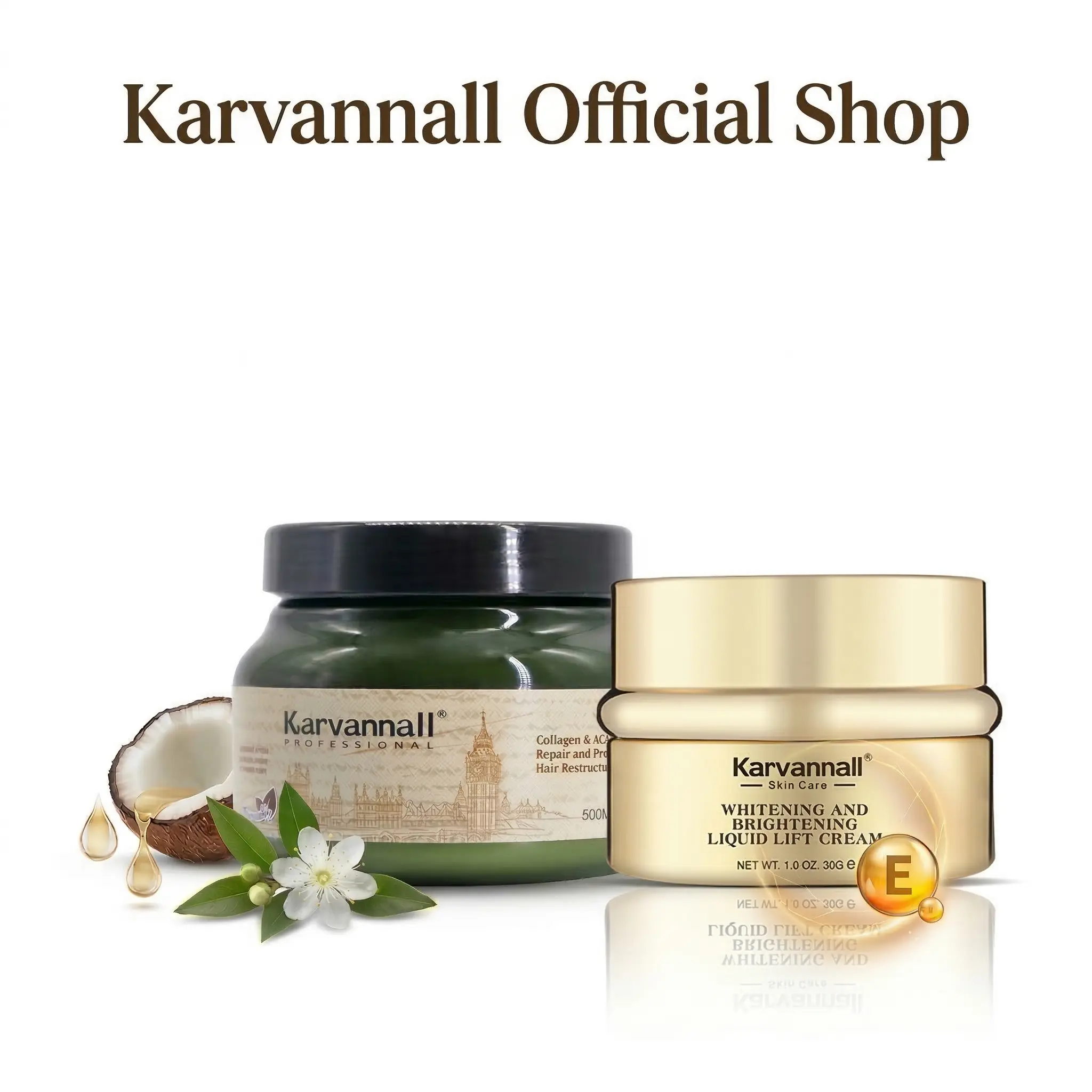 Mask 500ml+Whitening cream 30ml Free