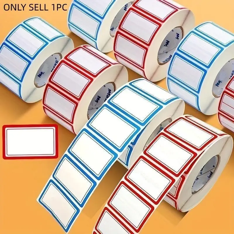 Reusable Waterproof Oil-Resistant Labels, 1 Roll 1000 Pieces, Kitchen Organization, Pantry Labels, Food Containers, Bottles, Gift Tags, Birthday Stickers