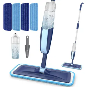 Microfiber Wet Spray Mops for Hardwood Floor Cleaning, Dry Wet Dust  Floor Mop with 4  Washable Mop Pads Refills Fit for  Power Mop, Flat Floor Mop for Laminate Ceramic Vinyl Tile