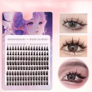 172 Manga Eyelash False Eyelash, Pure Desire Little Devil Eyelash COS Enlarge Double Eyelash False Eyelash, Volumized false eyelashes
