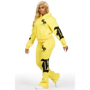 Shironda Yellow Snap Stacked Track Set