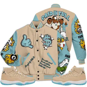 11 H-Town Varsity Jacket, Retro H Town 11s Outfits Shirt, Money Paid In Full Unisex T-Shirts To Match Sneakers, Streetwear Style Urban