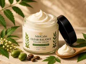 Clear Balance Tallow Cream with Neem – Lightweight Moisturizer for Balanced Skin