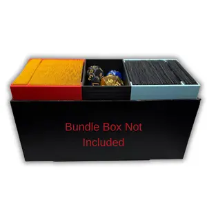 MTG Standard Deck and Sideboard with Dice Organizer Containers- 3-Piece Bundle Box Set Compartment Room