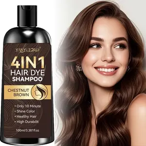 4-in-1 Color Shampoo | Combines cleansing, care, coloring, and smoothing to help hair achieve an even tone while keeping it soft and manageable, suitable for daily use.