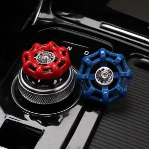 Car Interior Creative Switch Valve Modification, One-Touch Start Button, Central Control Knob, Metal Decorative Accessories, Gear Shift Knob Mod