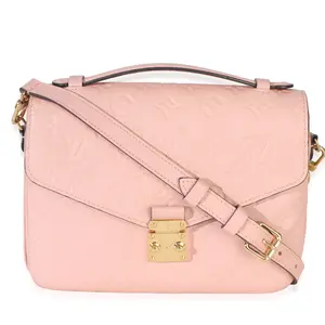 Pre-owned Leather Shoulder Bags Light Pink Monogram Empreinte Pochette Metis
