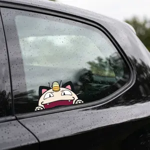 Meowcat Cartoon Car Sticker Waterproof Anime Car Decal for Fans, 4.5in Size Automotive Exterior Accessory