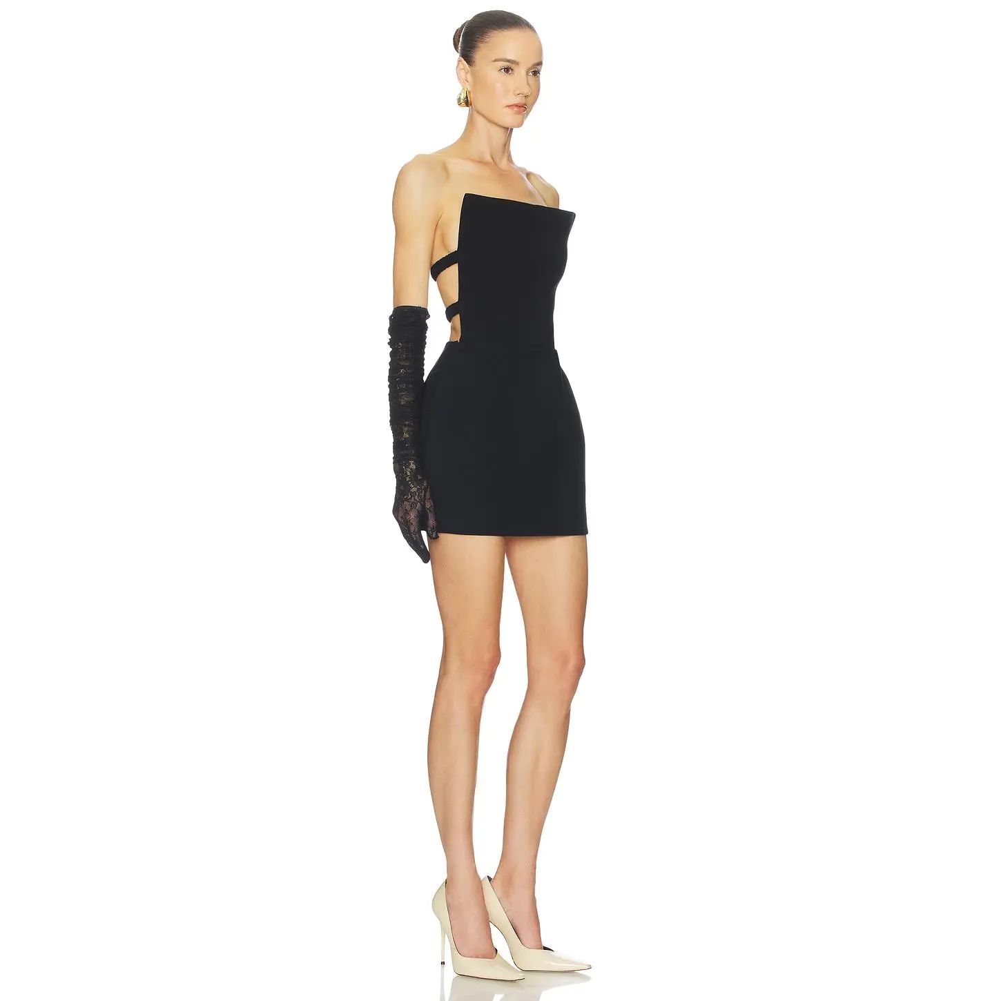 Helsa The Little Teacup Dress in Black