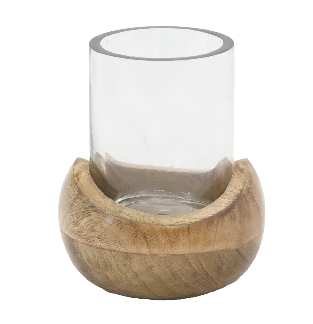 Small Round Bottom Hurricane Glass