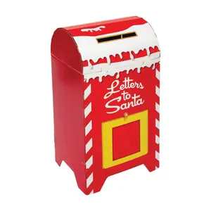 3 Ft. 3D Letters to Santa Cardboard Mailbox