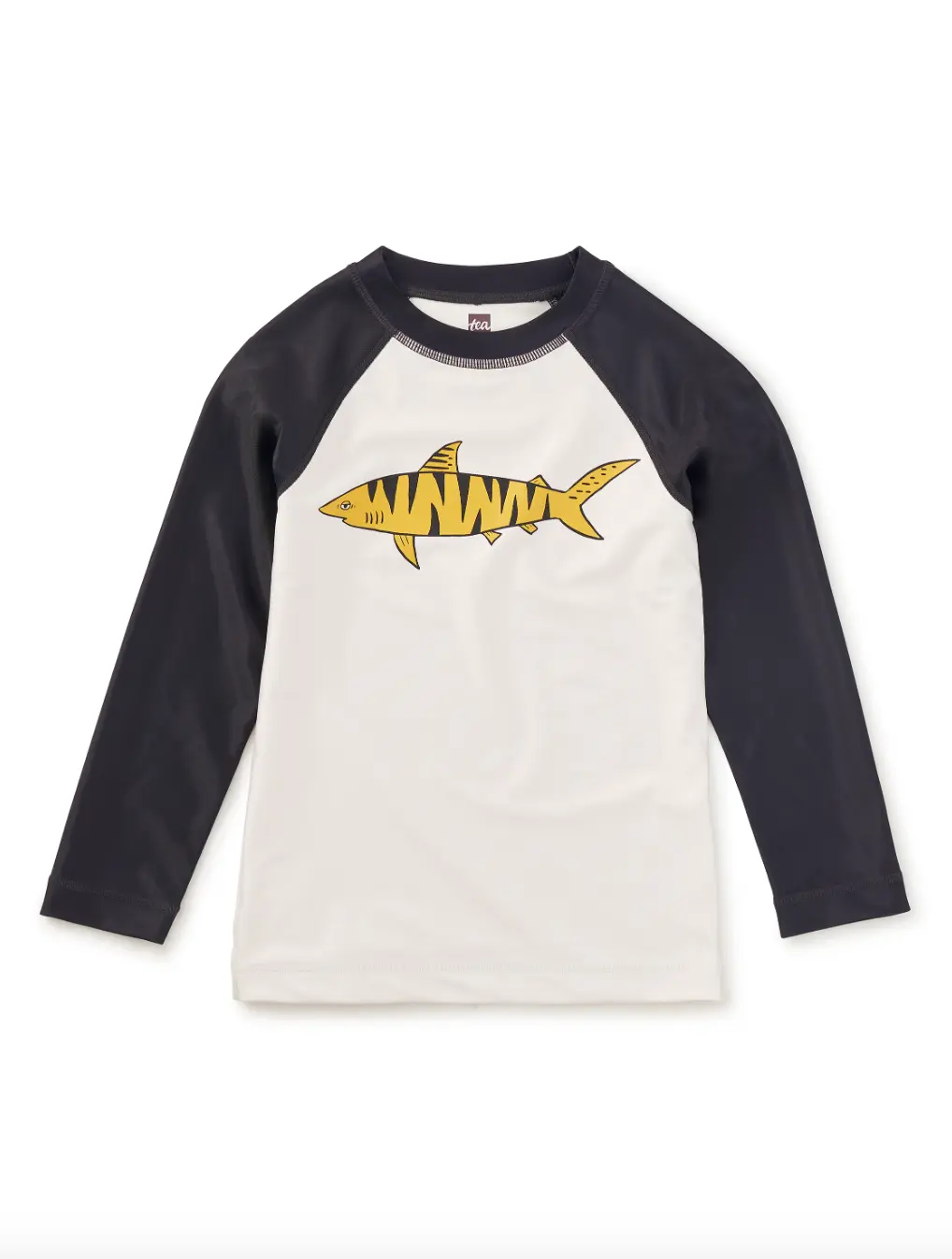 Tea Collection Long Sleeve Graphic Rash Guard Chalk