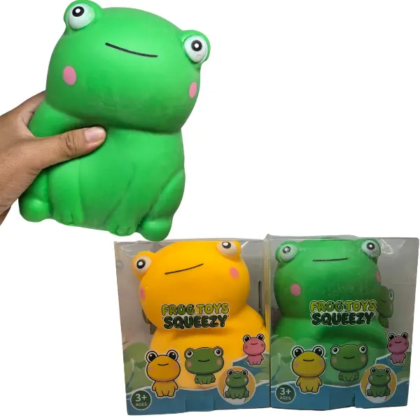 Frog Toad Squishy Cute Large Jumbo Squishy for Stress Relief Fidgeting Funny Toy fidget Ribbit GIft Anxiety Relief Toys